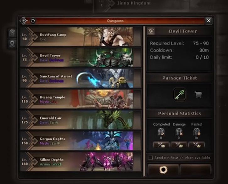 Unified dungeon & warp interface
